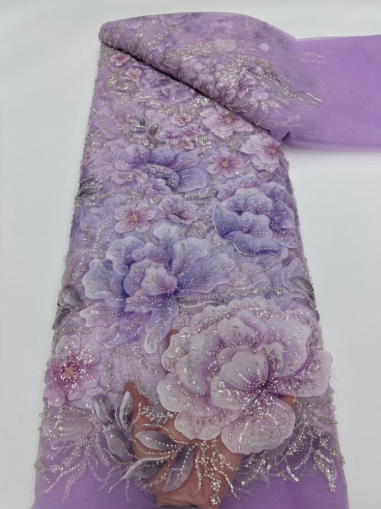 フランス製メッシュビーズレース生地 高品質アフリカ・ナイジェ - Glitter Tablecloth のレビューと価格