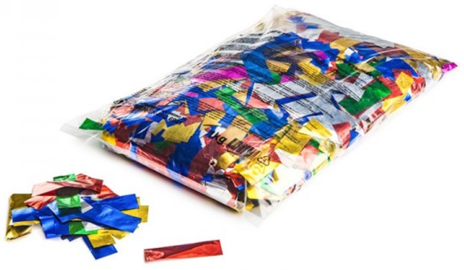 1kg/ロット 長方形のゴールド・シルバーPET紙吹雪 メタ - Confetti Cannon Tube のレビューと価格
