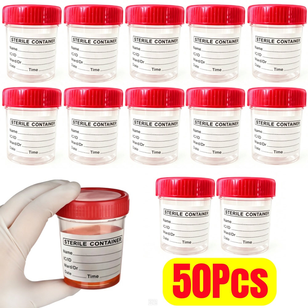 使い捨てプラスチック尿カップ 50個入り 60ML 尿採取サ - Plastic Cup 50Pcs のレビューと価格