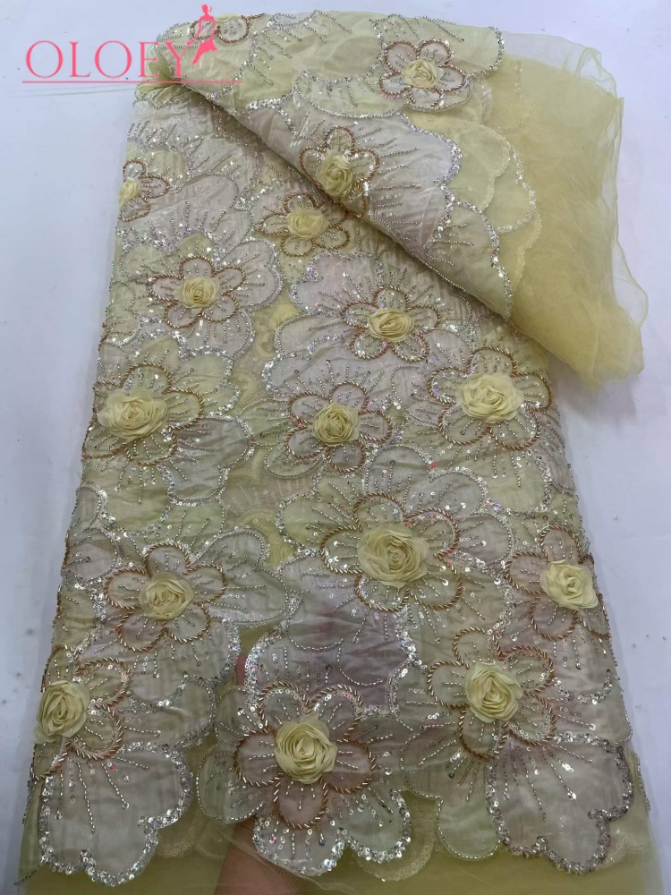 OLOEY新スタイルアフリカ新郎用ビーズレース生地、豪華なナ - Glitter Tablecloth のレビューと価格