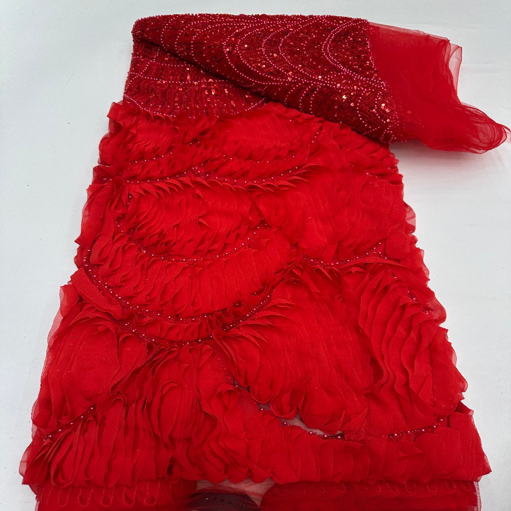 豪華なアフリカンスパンコールレース生地 高品質 2026 重 - Glitter Tablecloth のレビューと価格